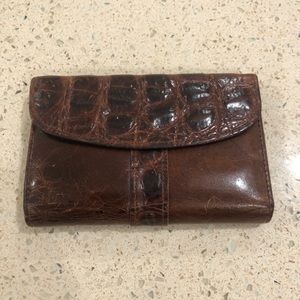 Brown leather wallet
